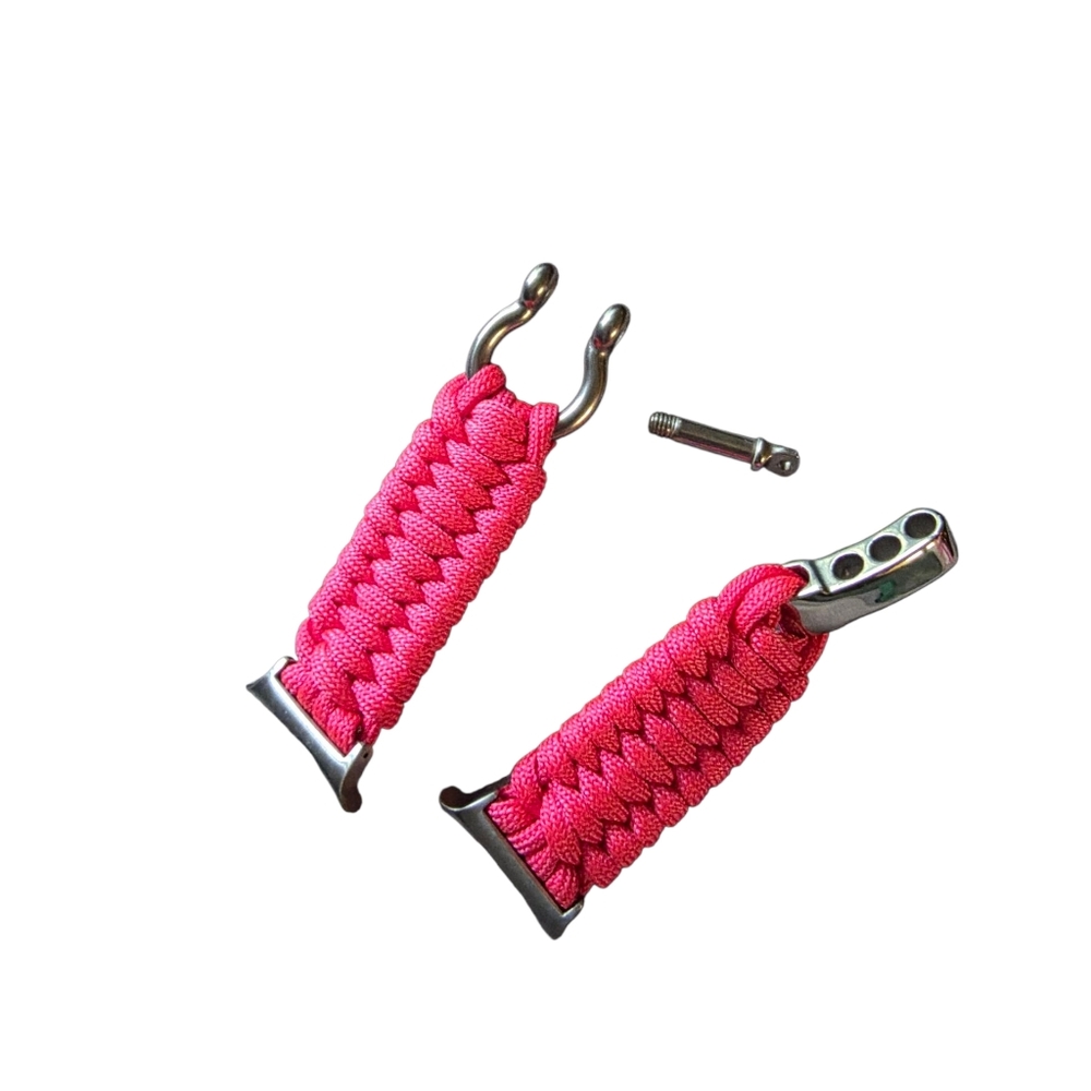 samsung galaxy watch ultra nylon loop watch band sport strap PINK 47mm 22mm